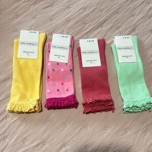Bundle of Little stocking lace  high knee socks